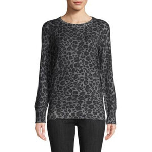 Equipment Rei Leopard-Print Cotton & Cashmere Sweater Women's Pullover size XS